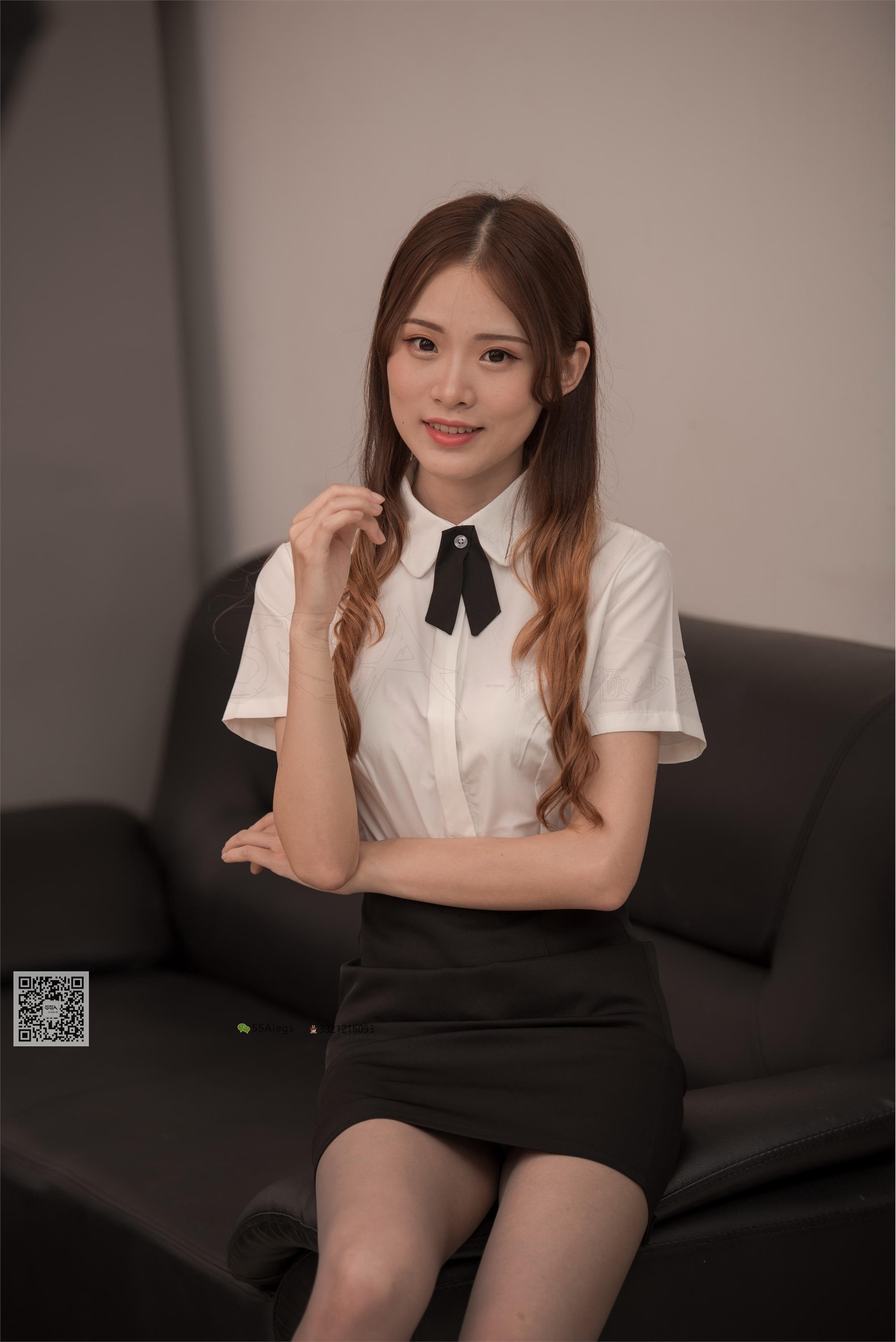 SSA丝社 NO.001 琪琪灰丝OL职业